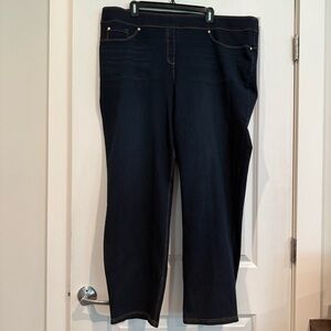 Slim Factor by Investments Plus Slim Straight Pull On Jeans Jeggings 3X Regular